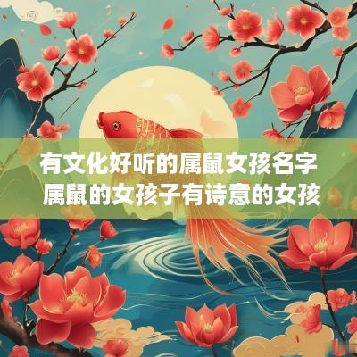 有文化好听的属鼠女孩名字 属鼠的女孩子有诗意的女孩名