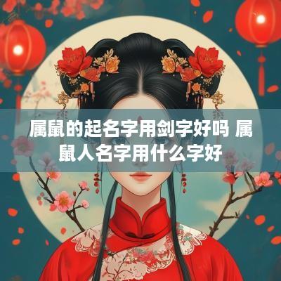 属鼠的起名字用剑字好吗 属鼠人名字用什么字好