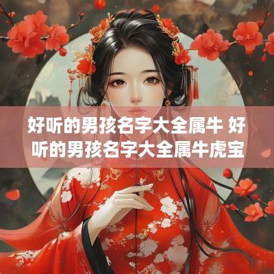 好听的男孩名字大全属牛 好听的男孩名字大全属牛虎宝宝