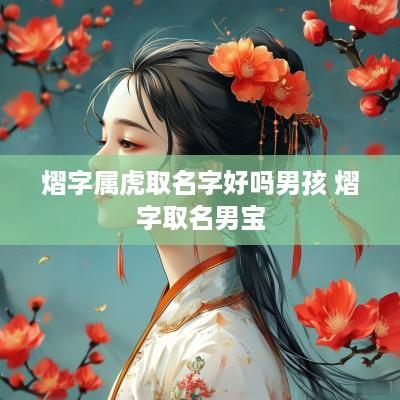熠字属虎取名字好吗男孩 熠字取名男宝