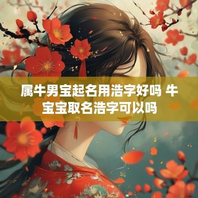 属牛男宝起名用浩字好吗 牛宝宝取名浩字可以吗