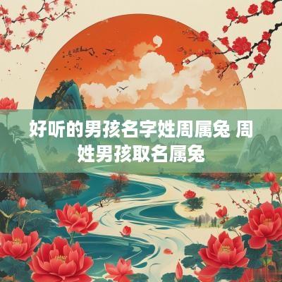 好听的男孩名字姓周属兔 周姓男孩取名属兔