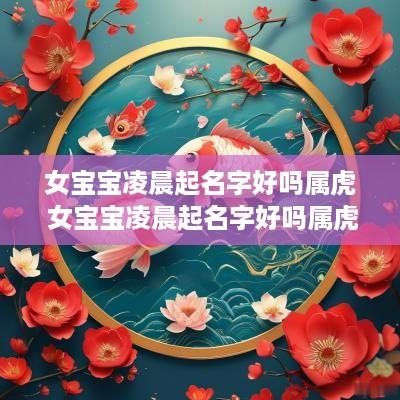 女宝宝凌晨起名字好吗属虎 女宝宝凌晨起名字好吗属虎的