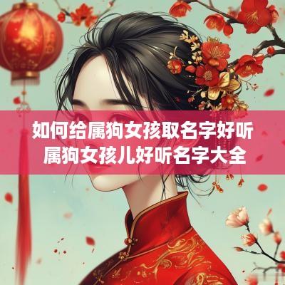 如何给属狗女孩取名字好听 属狗女孩儿好听名字大全