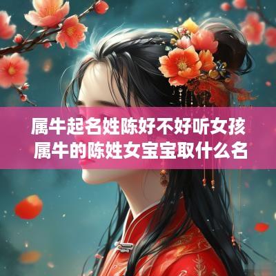 属牛起名姓陈好不好听女孩 属牛的陈姓女宝宝取什么名字