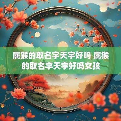 属猴的取名字天宇好吗 属猴的取名字天宇好吗女孩