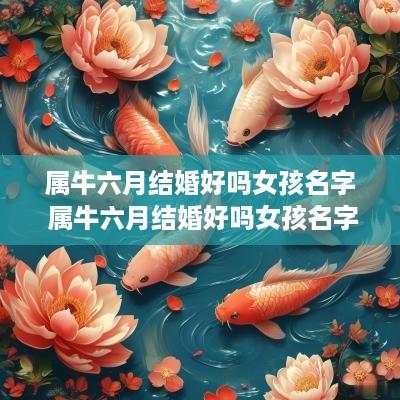 属牛六月结婚好吗女孩名字 属牛六月结婚好吗女孩名字怎么取