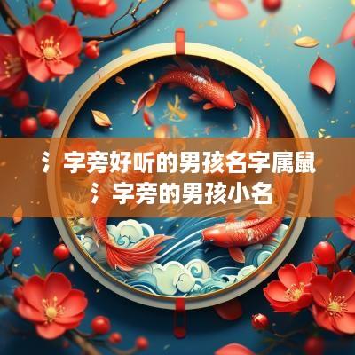 氵字旁好听的男孩名字属鼠 氵字旁的男孩小名