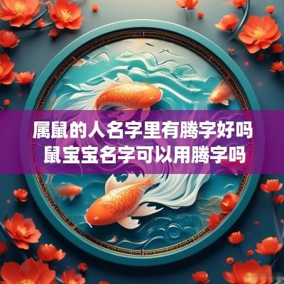 属鼠的人名字里有腾字好吗 鼠宝宝名字可以用腾字吗