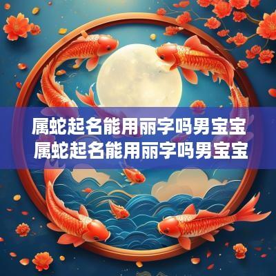 属蛇起名能用丽字吗男宝宝 属蛇起名能用丽字吗男宝宝名字