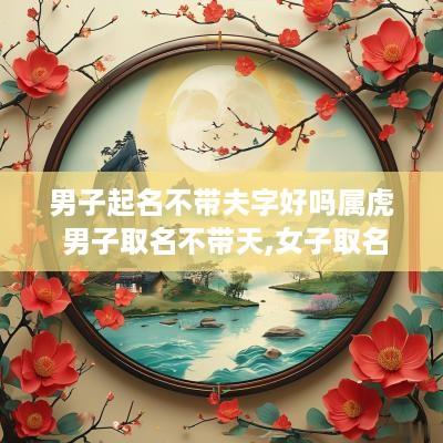 男子起名不带夫字好吗属虎 男子取名不带天,女子取名不带