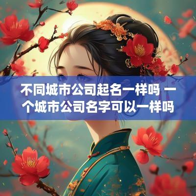 不同城市公司起名一样吗 一个城市公司名字可以一样吗