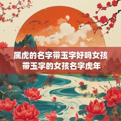 属虎的名字带玉字好吗女孩 带玉字的女孩名字蛇年