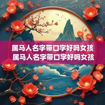 属马人名字带口字好吗女孩 属马人名字带口字好吗女孩子