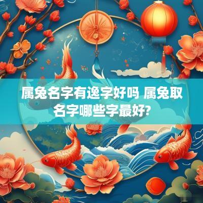 属兔名字有逸字好吗 属兔取名字哪些字最好?