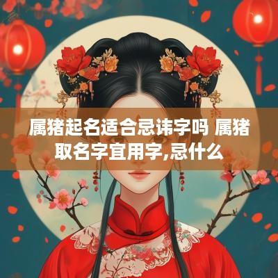 属猪起名适合忌讳字吗 属猪取名字宜用字,忌什么