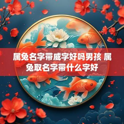 属兔名字带威字好吗男孩 属兔取名字带什么字好