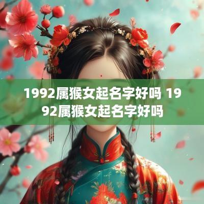 1992属猴女起名字好吗 1992属猴女起名字好吗
