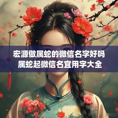 宏源做属蛇的微信名字好吗 属蛇起微信名宜用字大全