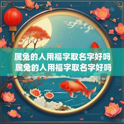 属兔的人用福字取名字好吗 属兔的人用福字取名字好吗男孩
