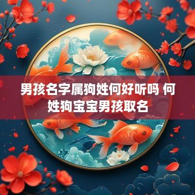 男孩名字属狗姓何好听吗 何姓狗宝宝男孩取名