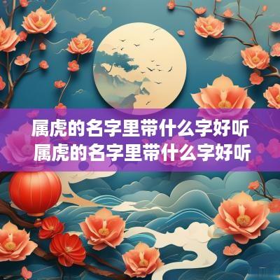 属虎的名字里带什么字好听 属虎的名字里带什么字好听点