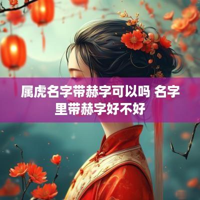 属虎名字带赫字可以吗 名字里带赫字好不好