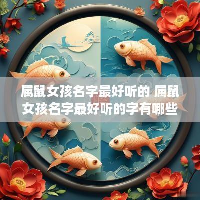属鼠女孩名字最好听的 属鼠女孩名字最好听的字有哪些
