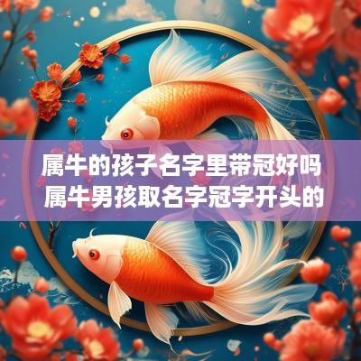 属牛的孩子名字里带冠好吗 属牛男孩取名字冠字开头的