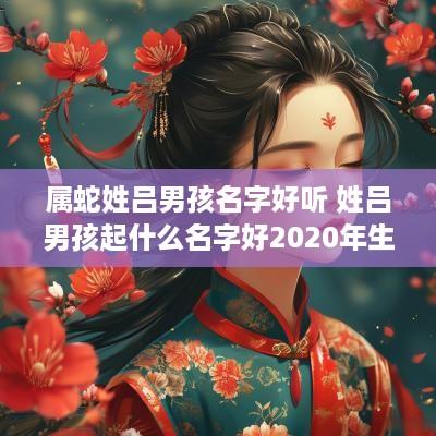 属蛇姓吕男孩名字好听 姓吕男孩起什么名字好2025年生的