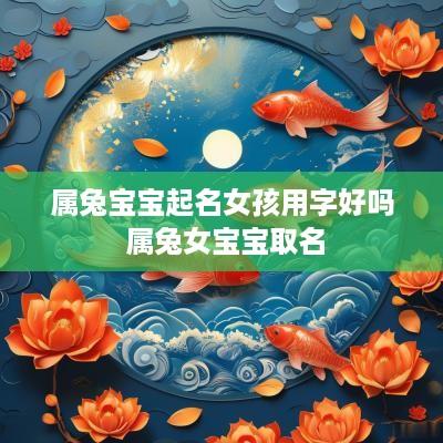 属兔宝宝起名女孩用字好吗 属兔女宝宝取名