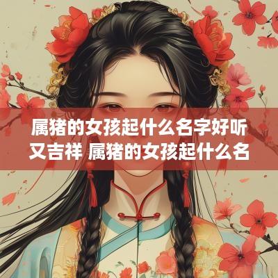 属猪的女孩起什么名字好听又吉祥 属猪的女孩起什么名字比较好