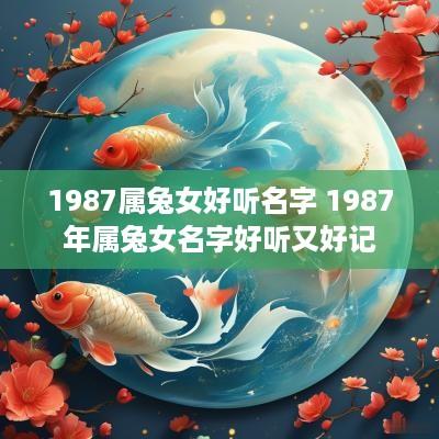 1987属兔女好听名字 1987年属兔女名字好听又好记