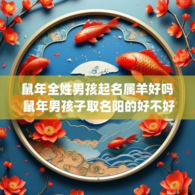 蛇年全姓男孩起名属羊好吗 蛇年男孩子取名阳的好不好