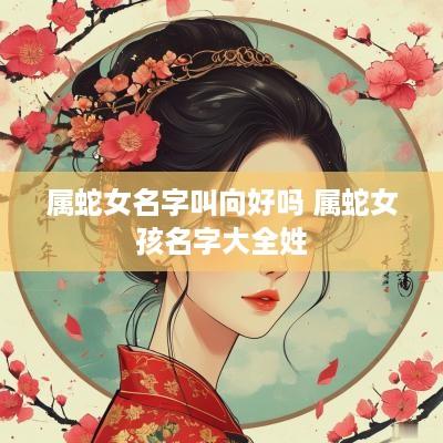 属蛇女名字叫向好吗 属蛇女孩名字大全姓