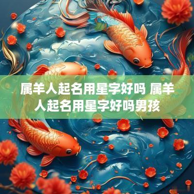 属羊人起名用星字好吗 属羊人起名用星字好吗男孩