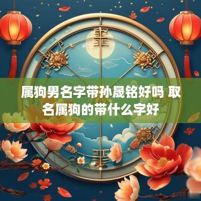属狗男名字带孙晟铭好吗 取名属狗的带什么字好