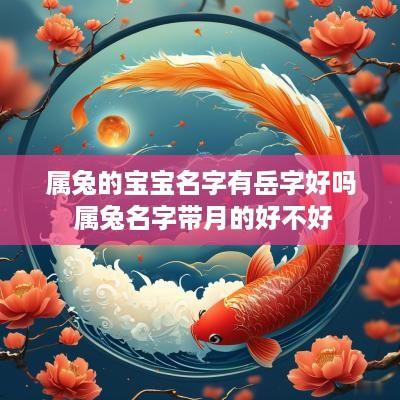 属兔的宝宝名字有岳字好吗 属兔名字带月的好不好