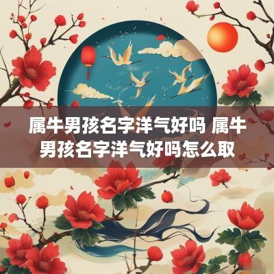 属牛男孩名字洋气好吗 属牛男孩名字洋气好吗怎么取