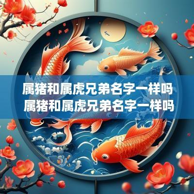 属猪和属虎兄弟名字一样吗 属猪和属虎兄弟名字一样吗好吗