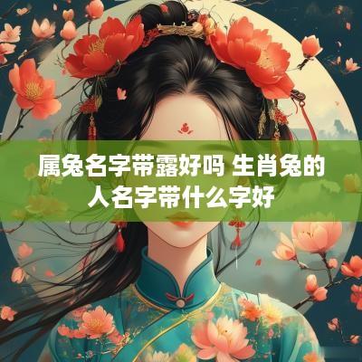 属兔名字带露好吗 生肖兔的人名字带什么字好