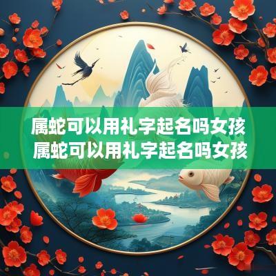 属蛇可以用礼字起名吗女孩 属蛇可以用礼字起名吗女孩子