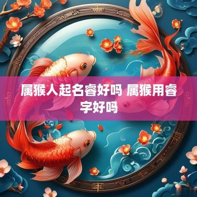 属猴人起名睿好吗 属猴用睿字好吗