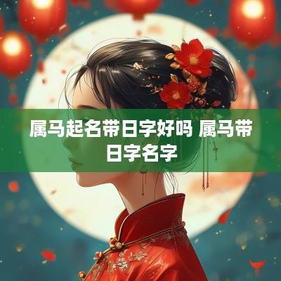 属马起名带日字好吗 属马带日字名字