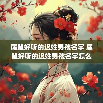 属鼠好听的迟姓男孩名字 属鼠好听的迟姓男孩名字怎么取