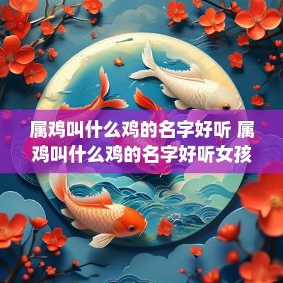 属鸡叫什么鸡的名字好听 属鸡叫什么鸡的名字好听女孩