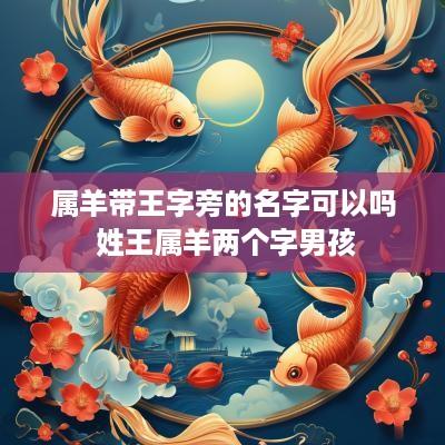 属羊带王字旁的名字可以吗 姓王属羊两个字男孩