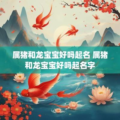 属猪和龙宝宝好吗起名 属猪和龙宝宝好吗起名字