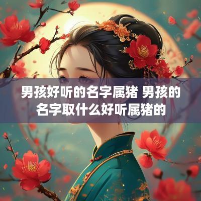男孩好听的名字属猪 男孩的名字取什么好听属猪的