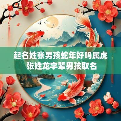 起名姓张男孩蛇年好吗属虎 张姓龙字辈男孩取名